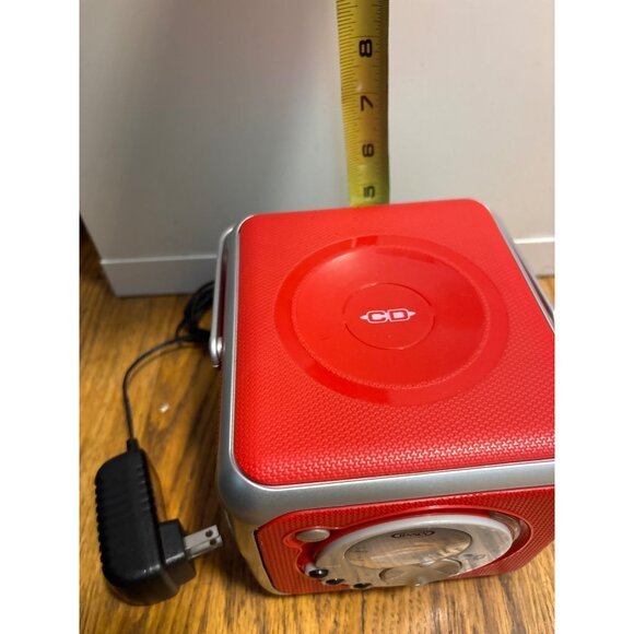 Jensen CD-555 Portable CD Player With Bluetooth & AM/FM Radio Red - Picture 6 of 7